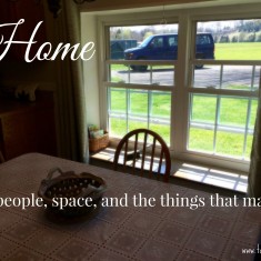 Home {On people, places, and the things that matter.}