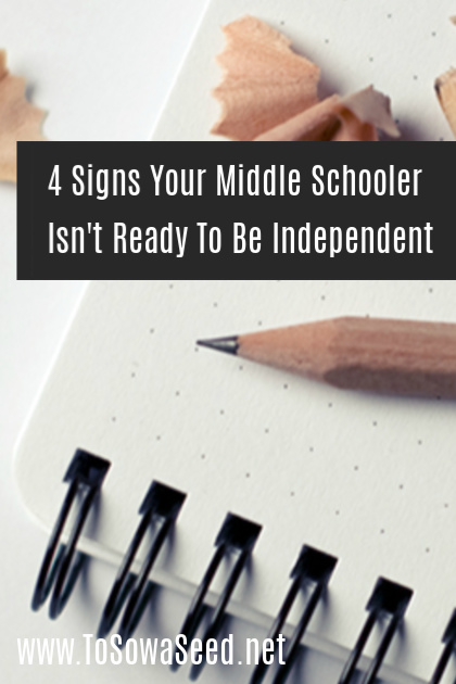 4 Signs Your Middle Schooler Isn't Ready To Be Independent